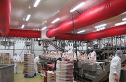 Tubulatura textila in industria alimentara